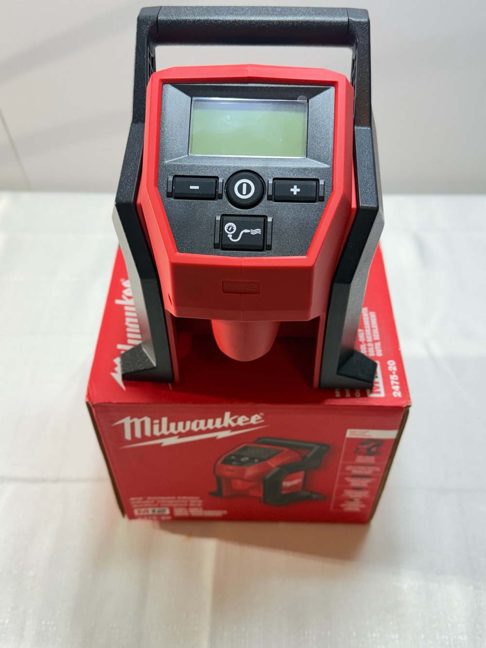 Milwaukee Compact Inflator — Red and Black
